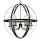 Westinghouse Chandelier Outdoor 40W 6-Light Stella Mira ORB Hghlghts Clear Glass 6339000 - alternate 2